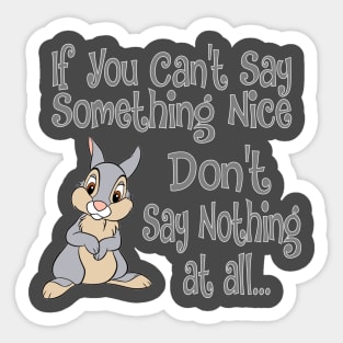 Thumper "my mama says" t-shirt Sticker